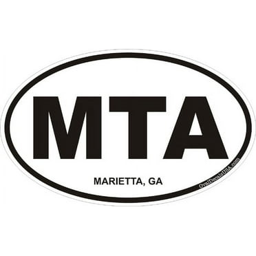 3.8 Inch Marietta Georgia Oval Decal