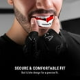 thumbnail image 3 of Hayabusa Combat Sports Mouth Guard Youth, Kids and Adult Sizes Comes With Case - White/Red, Adult, 3 of 6
