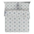 thumbnail image 3 of Saturday Park 3-Piece 200 Thread Count Blue Cotton Sheet Set, Machine Washable, 3 of 10