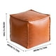 thumbnail image 3 of Puf otomano de cuero (1 unidad), funda sin relleno de 40 x 40 cm, cojín de suelo impermeable con almacenamiento para sala de estar y decoración de patio., 3 of 9