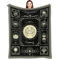 Cancer Zodiac Gifts for Women, Cancer Blankets 50/''''X 60, Cancer Constellation Blankets, Astrology Birthday Gift Sign Throw Blanket Dad/Mom/Daughter/Son