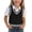 Black, variant on Girls Sweater Vest Textured Cable Knit V Neck Ribbed Stripe Sweaters for Kids Red Size 3T
