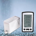 thumbnail image 4 of Electronic Rain Gauge, Wireless Portable High Accuracy Radio Controlled Digital Rain Gauge Rain Gauge Measuring Tool Thermometer Humidity, 4 of 4