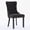 Black, variant on 2-Piece Modern Dining Chair Set, Linen Fabric Tufted Upholstered Kitchen Chairs with Solid Wood Legs, Comfortable Accent Dining Seating | Sillas de Comedor