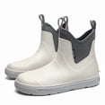 thumbnail image 5 of DeHolifer Women's Deck Boots Ankle Rain Boots Fishing Boots Rubber Waterproof Slip-Resistant Outdoor Work Shoes, 5 of 7