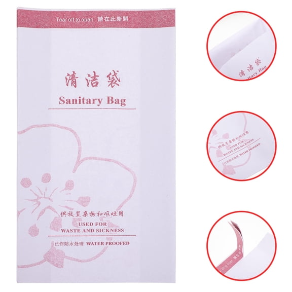 LABSERRON 100Pcs Multi Color Vomit Bags for Drunk Waterproof and Sealable Disposable