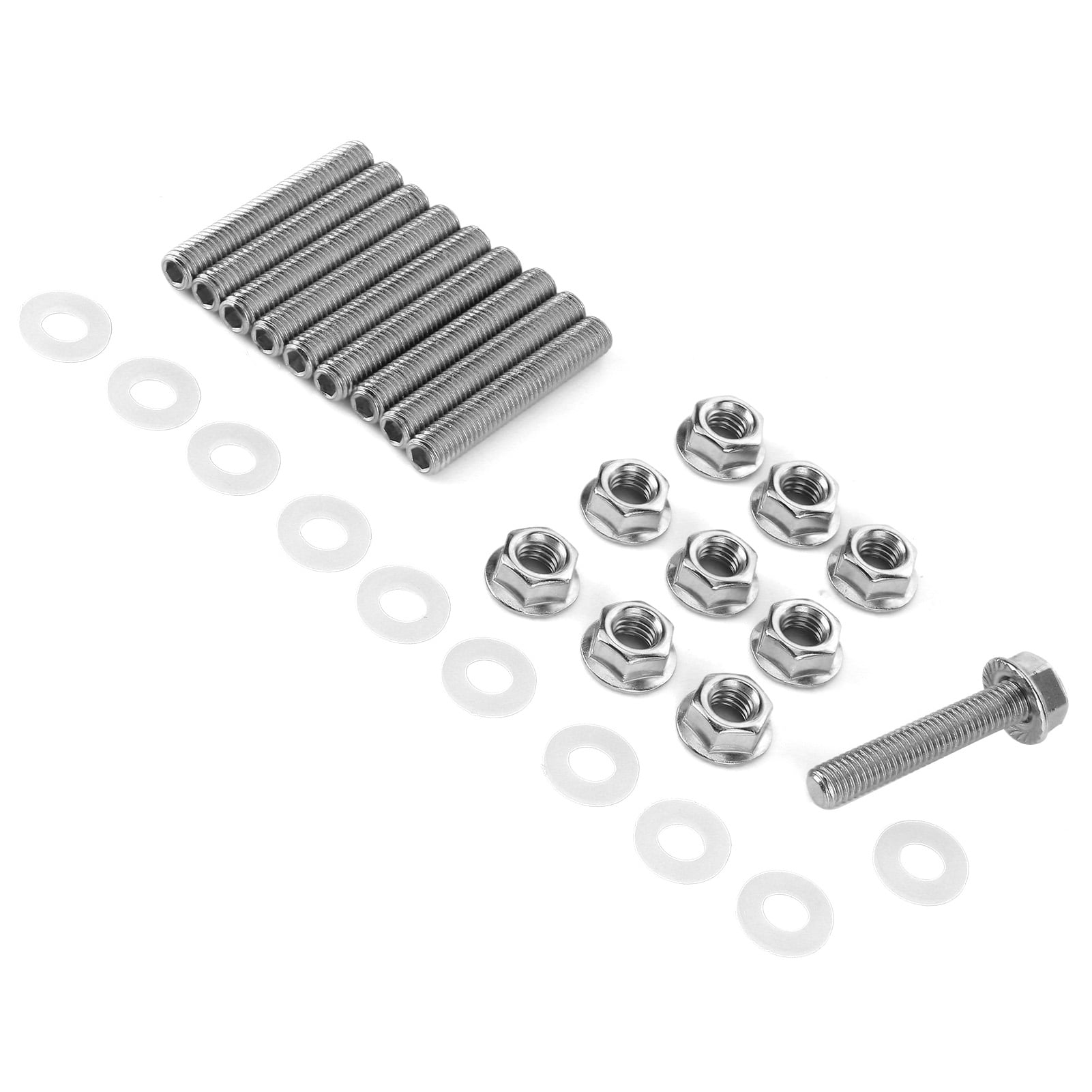 Header Stainless Exhaust Manifold Head Stud Delete Bolt Kit Bolts 