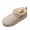 Beige, variant on Womens Belt Buckle Slip On Snow Boots Fashion Casual Versatile Round Toe Solid Color Fluffy Minimalist Chunky Sole Pull On Boots For Winter Snow Boots For Women