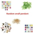 thumbnail image 3 of Gierzijia Red Stone Love Tassel A-Z Alphabet Resin Keychain, Initial Letter Key Ring Accessories Bag Charms, 3 of 4