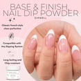 thumbnail image 2 of Nail DIP Powder, Pink & White, French Style, Dipping Acrylic For Any Kit or System by DipWell (Base & Finish), 2 of 6