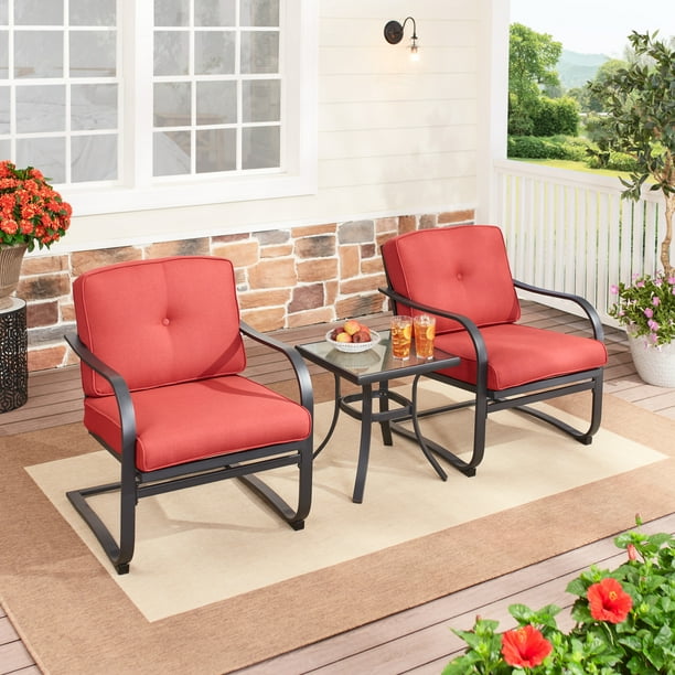 BestRated 3Piece Outdoor Conversation Patio Sets With Cushions