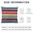 thumbnail image 5 of Nawypu  Mexican Pillow Covers Colorful Rainbow Serape Pillowcases Mexican Decorations for Home Ethnic Cushion Covers, 5 of 5