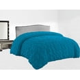 thumbnail image 2 of BedDecor 300 GSM 1Pcs Pinch Pleated Solid (Turquoise Blue, King/California King) 100% Egyptian Cotton Base Comforter, 2 of 7