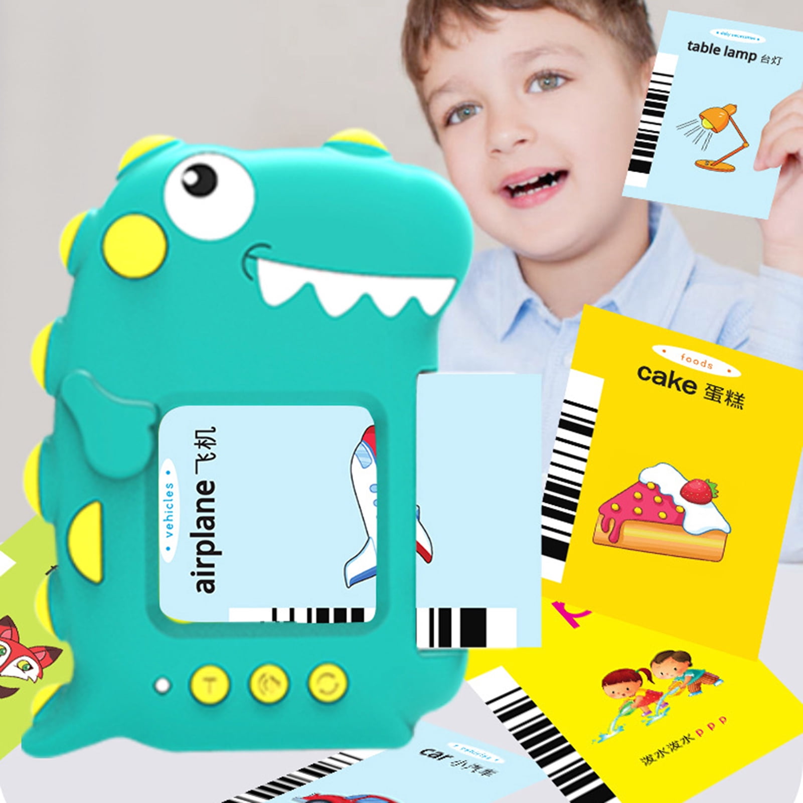 Card Word Reader Toy AURORA TRADE 1 Set Card Read Machine Funny Illustrations Educational ...