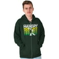 thumbnail image 5 of Popeye Sorry I Was Hangry Funny Retro Zip Up Hoodie Men's Women's Brisco Brands X, 5 of 6