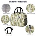 thumbnail image 4 of Insulated Lunch Bag for Women, Floral Print Oxford Fabric Lunch Box, Leakproof Thermal Cooler Tote for Work, School & Picnic, Camo, Camouflage Print, 4 of 5