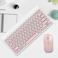 thumbnail image 4 of IK6620 2.4ghz Wireless 90 Keys + Multimedia Keyboard And Mouse Set (White and Pink), 4 of 7