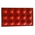 thumbnail image 1 of Semi Sphere , Cake Mould Durable Flexible Use 15 Holes  for Chocolate, 1 of 8