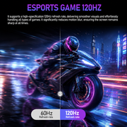Gawfolk 49 Curved Ultrawide Gaming Monitor, 120Hz DQHD 5120x1440, 32:9, Speakers, Black