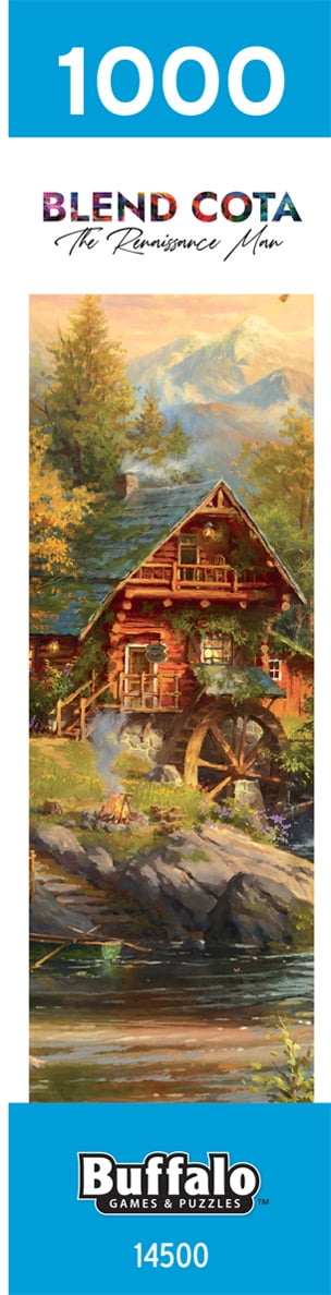 Buffalo Games Summer Cabin 1000-Piece 26.75 x 19.75-inch Interlocking Jigsaw Puzzle for Adults Ages 14+