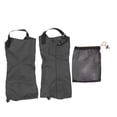 thumbnail image 1 of Polainas para la nieve, impermeables, unisex, de tela Oxford 600D antidesgarro, para botas de senderismo, para exteriores e invierno, color negro., 1 of 14