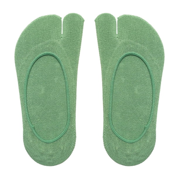 Calcetines Con Chancletas De 2 Dedos Para Mujer Calcetines Invisibles Para Mujer Para Zapatos Mocasines Sneaker Green Sunnimix Calcetines de mujer
