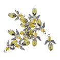 thumbnail image 4 of GUOOL 12pcs Crystal Faceted Angel Charms Antique Fairy Pendants For Jewelry Making Citrine, 4 of 9