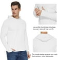 thumbnail image 4 of BALEAF Men's Long Sleeve Fishing Hoodie Pullover Sweatshirt Shirt White XS, 4 of 7