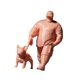 thumbnail image 2 of Figura de un tipo genial paseando a su perro a escala 1/64, decoración para diorama, modelo premium de minicolección. Despegar, 2 of 9