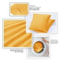 thumbnail image 4 of Nestl Velvet Throw Pillow Covers Solid Square Soft Decorative Pillow Cover for Sofa, 20" x 20", Orange, Pack of 2, 4 of 8