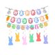 thumbnail image 1 of Pancarta de Pascua, decoración colgante de Pascua, pancarta de conejito de Pascua, pancarta de huevo de Pascua Estilo B, 1 of 8