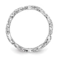 thumbnail image 3 of 14k White Gold Round Diamond Eternity Wedding Band Infinity Ring Size 7.5 - 0.85 Ct., 3 of 6