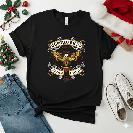 Buffalo Bill s Custom Leather Silence of the Lambs Horror Movie Unisex T-Shirt V15061 S-5XL Buffalo Bill s Custom Leather Silence of the Lambs Horror Movie Unisex T-Shirt V15061 S-5XL