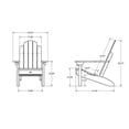 thumbnail image 6 of Highwood Classic Westport Adirondack Chair - Outdoor, Eco-friendly, Synthetic Wood, 6 of 7