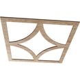 thumbnail image 2 of 20"OD x 12 3/4"ID x 3/8"T Statesman Wood Fretwork Pierced Ceiling Medallion, Red Oak, 2 of 3