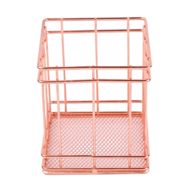Wrought Iron Storage Basket Storage Box Desktop Debris Basket Modern Home Storage Racks Office Accessory A
