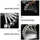 thumbnail image 4 of 1 Set 10 Pcs Stainless Steel Measuring Spoons Baking Measuring Spoons (Silver), 4 of 4