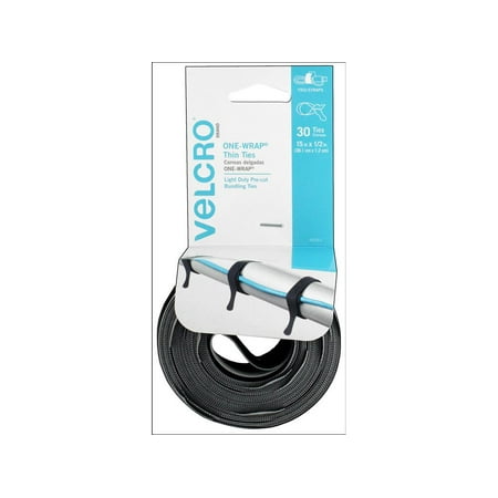 Velcro Plus Cable Wraps - Velcro One Wrap Thin Ties 15x1/2