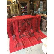 Mogul Indian Banjara Tapestry Hand Embroidered Ethnic Indian Wall Hanging Throw 90 X 80