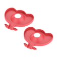thumbnail image 1 of Oleegame 2PC Shower Soap Dish With Hook Silicone Sink Faucet Pad Drip Protector Splash Countertop Rubber Drying Mat Sink Splash Guard For Kitchen Bathroom Bar Countertop Protect Red, 1 of 7