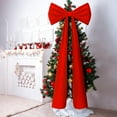thumbnail image 5 of AHeartcove 6FT Christmas Extra Large Velvet Bows Christmas Tree Topper Decor Giant Xmas Tree Toppers Bows for Home Wreath Wall Backdrop Birthday Wedding Party Decorations(Red), 5 of 12