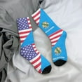 thumbnail image 7 of Women'S Novelty Funny Crew Socks Men'S America Oklahoma Flag Design Socks, 7 of 7