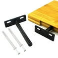thumbnail image 3 of Baoblaze 5xFLOATING SHELF BRACKETS SCREW WALL SHELVES SUPPORT HOLDER 8x6.2x2cm, 3 of 8