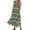 Green, variant on Women's Summer Bodycon Casual Midi Sleeveless Hollow Out Knit Side Slit Striped Long Tank Dress(Black,M)