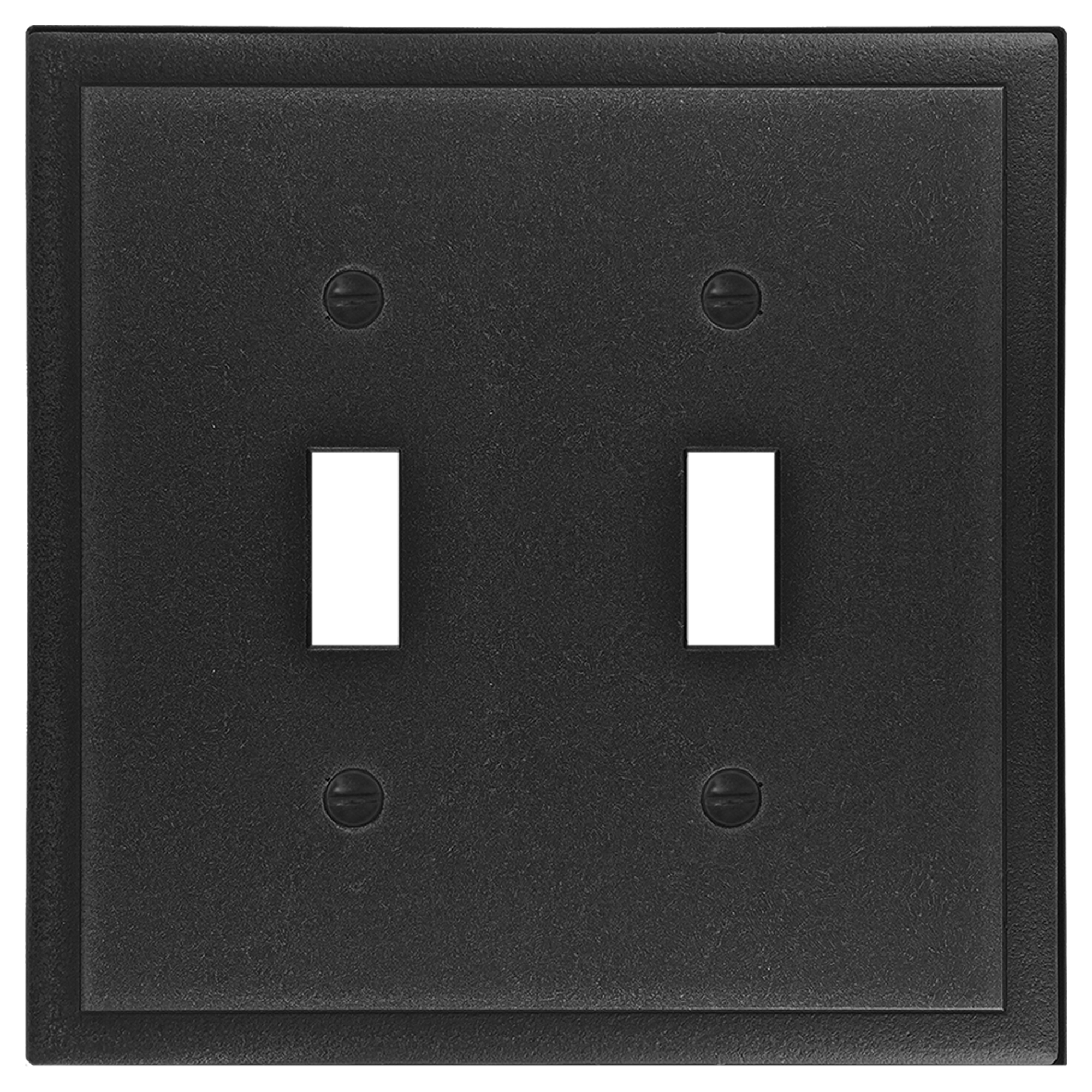 Questech Décor Double Toggle Wall Plate, Ambient Light Switch Cover