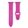 thumbnail image 3 of Posh Tech Hot Pink Silicone Band with Pins for Apple Watch Series 1-7 - Size 42mm-49mm, 3 of 3