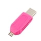 thumbnail image 2 of Lector de tarjetas lector de tarjetas de doble puerto portátil duradero con enchufe USB lector de tarjetas de teléfono inteligente para computadora con teléfono inteligente ANGGREK Otros, 2 of 8