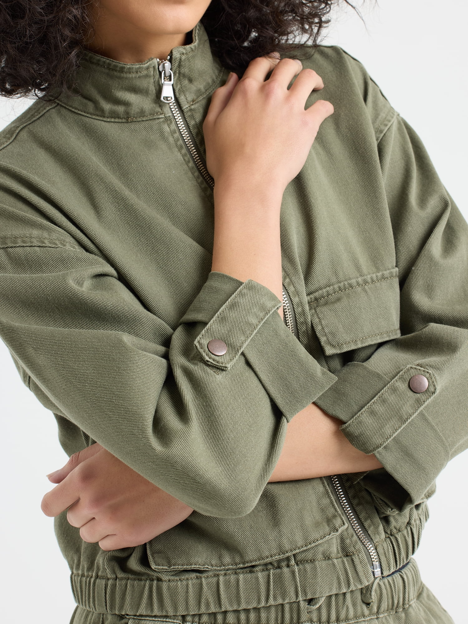 Sofia by Sofia Vergara Women's and Women's Plus Utility Crop Jacket, Sizes XS-4X