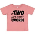 thumbnail image 3 of Inktastic I'm Two Awesome for Words 2nd birthday Boys or Girls Baby T-Shirt, 3 of 5