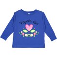 thumbnail image 3 of Inktastic Papa's Girl Heart Flowers Girls Long Sleeve Toddler T-Shirt, 3 of 5